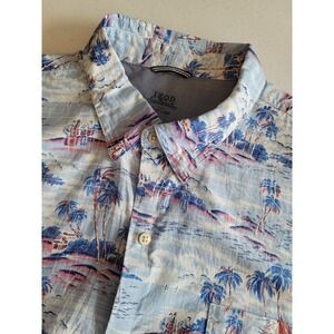 Izod Slatwater relaxed Classic Fit Button Down Shirt Mens XL Tropiacl Hula Girls